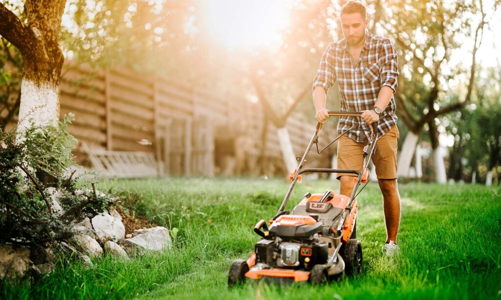 What happens if a lawn mower cuts off lawn sprinkler?