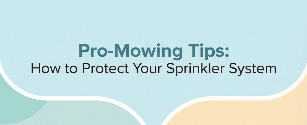 How to Protect Your Sprinkler Head While Mowing (infographic)