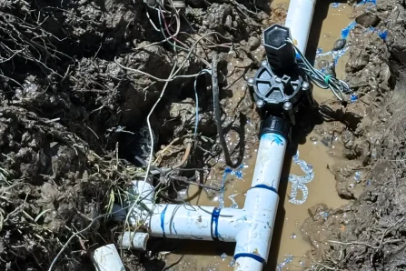 Sprinkler repair contractor working in Highland Park
